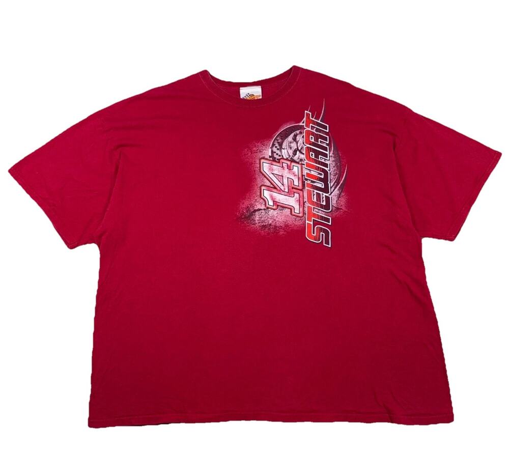 Tony Stewart #14 NASCAR Car Racing Winner's Circle T-Shirt Mens 3XL Red Graphic